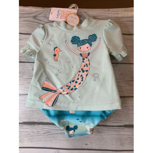 just one you Carter’s Swim set size 6 months Swimsuit Baby Bikini Tankini NWT